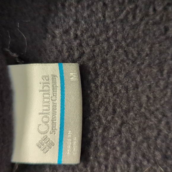 Women's Columbia black fleece zip front jacket size medium - Picture 9 of 11